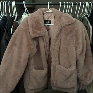 UGG Blush Faux Fur Coat